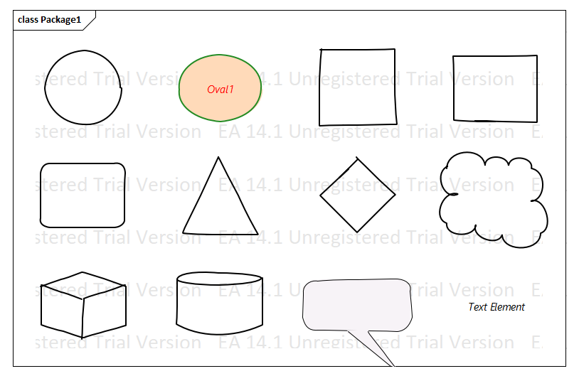 EA 白板图形状示例